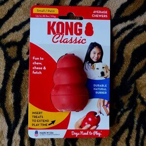 Kong Dog Orig Small Puppy Treat Dispenser New!